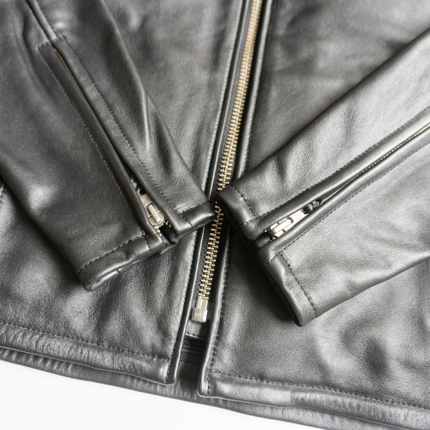 KADOYA Black Cowhide Single Riders Jacket Size 3L