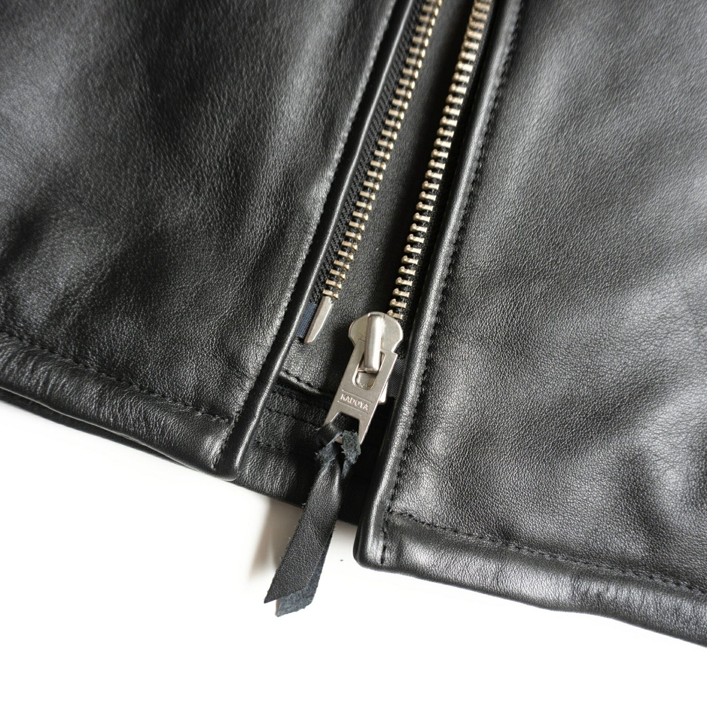KADOYA Black Cowhide Single Riders Jacket Size 3L