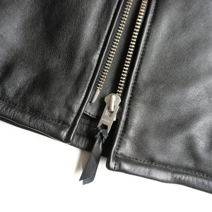 KADOYA Black Cowhide Single Riders Jacket Size 3L