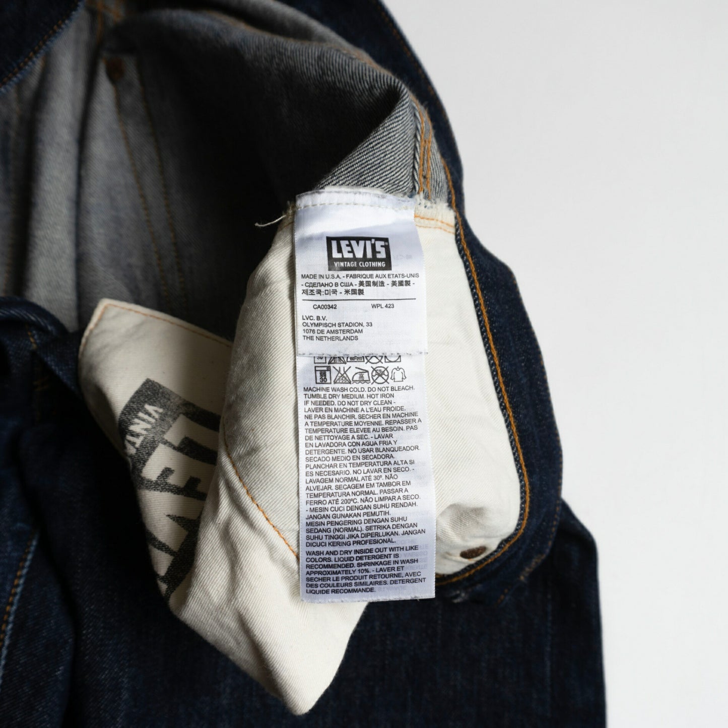 LEVI'S VINTAGE CLOTHING 47501 501XX USA Denim Size 32×32