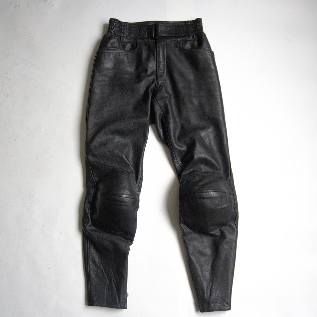 KUSHITANI Thick Cowhide Leather Motorcycle Pants Size LL