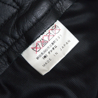 KUSHITANI Thick Cowhide Leather Motorcycle Pants Size LL