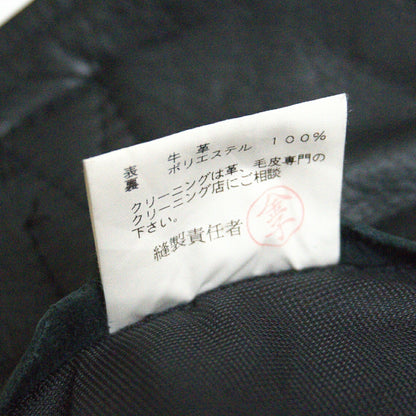 KUSHITANI Thick Cowhide Leather Motorcycle Pants Size LL