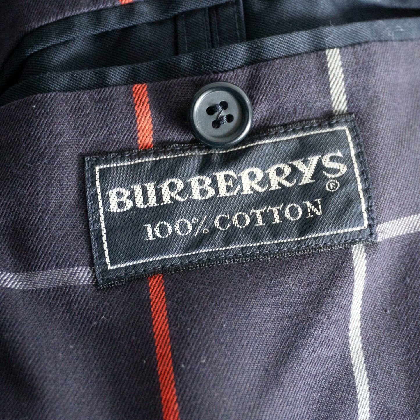 BURBERRYS Navy Swing Top Jacket Made in England Size L