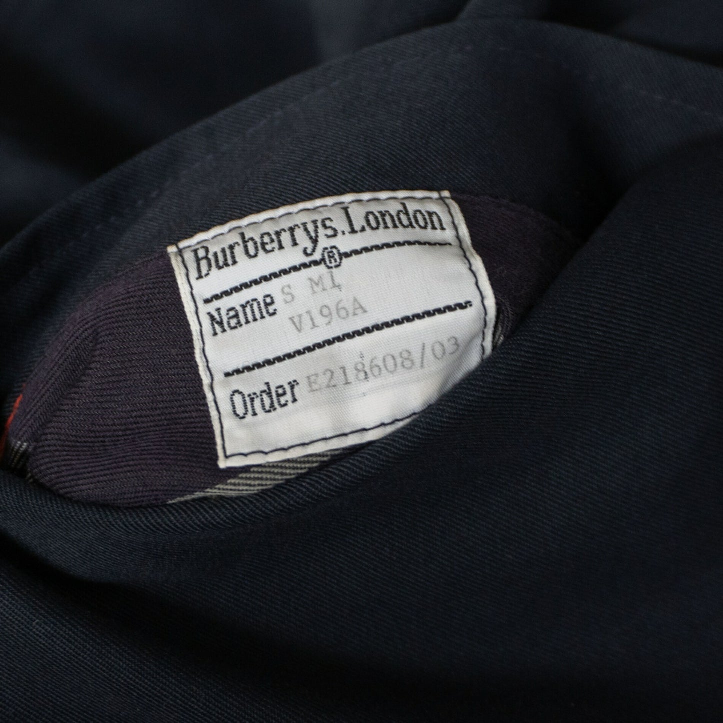 BURBERRYS Navy Swing Top Jacket Made in England Size L