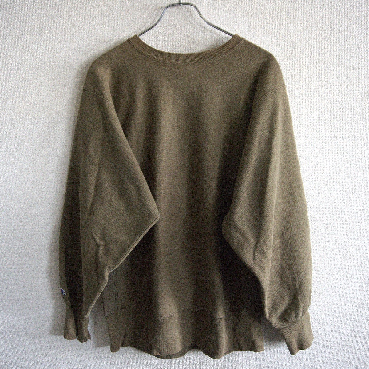 CHAMPION 90s USA Reverse Weave Sweatshirt Khaki Size L