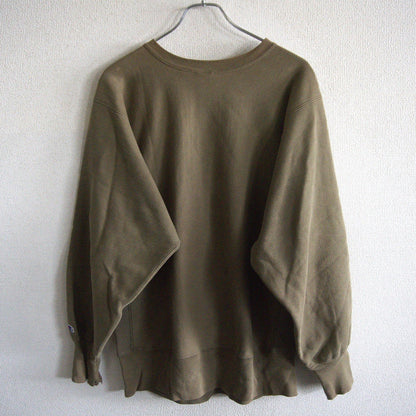 CHAMPION 90s USA Reverse Weave Sweatshirt Khaki Size L