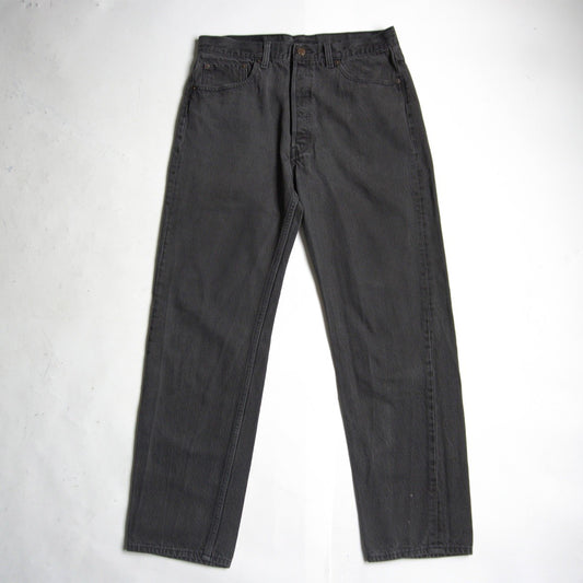 LEVI'S 501 Overdyed Black Denim Pants Size 34×30