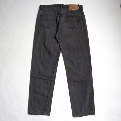 LEVI'S 501 Overdyed Black Denim Pants Size 34×30