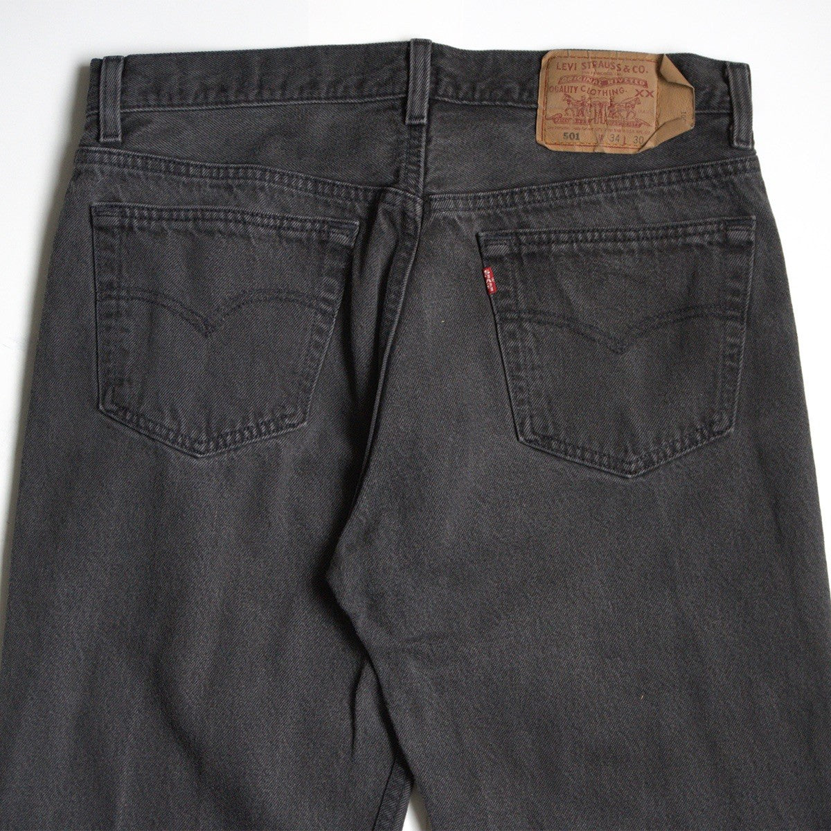 LEVI'S 501 Overdyed Black Denim Pants Size 34×30