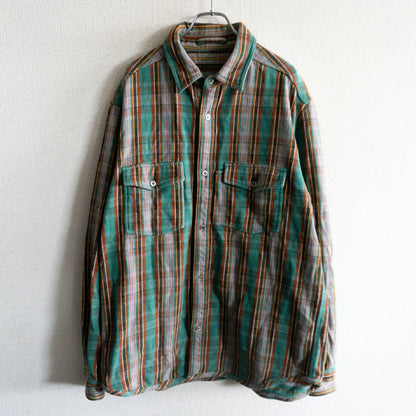 NIGEL CABOURN Reversible Heavy Flannel Check Shirt Size XXL