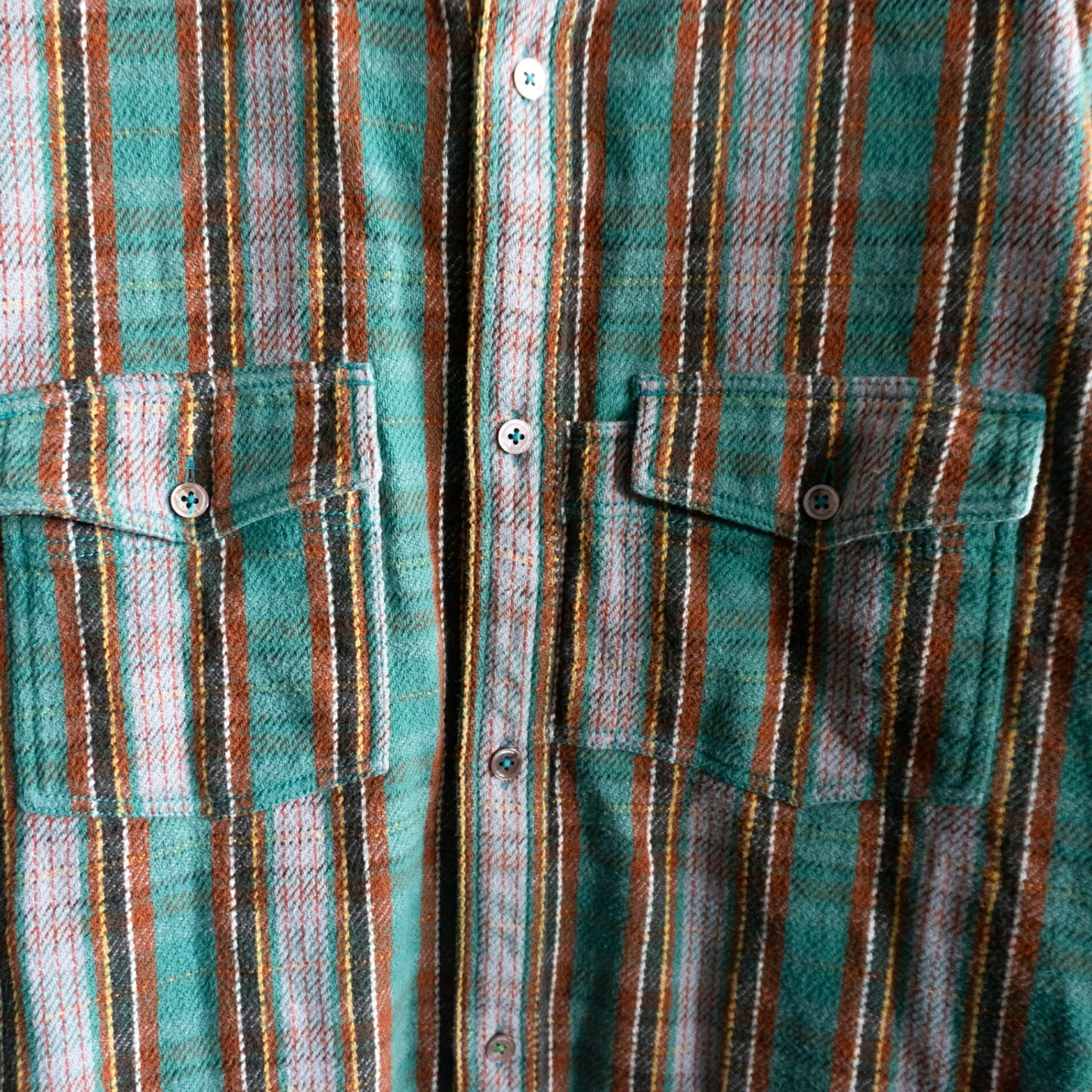 NIGEL CABOURN Reversible Heavy Flannel Check Shirt Size XXL