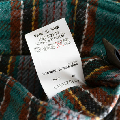NIGEL CABOURN Reversible Heavy Flannel Check Shirt Size XXL