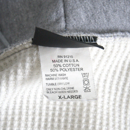 CAMBER 90s USA Made Thermal Lined Zip Hoodie Gray Size XL