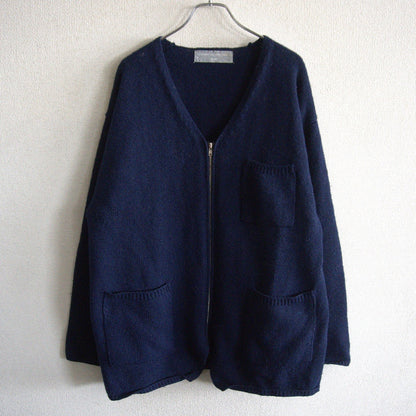 COMME des GARCONS HOMME 90s Archive Zip Knit Cardigan Size L