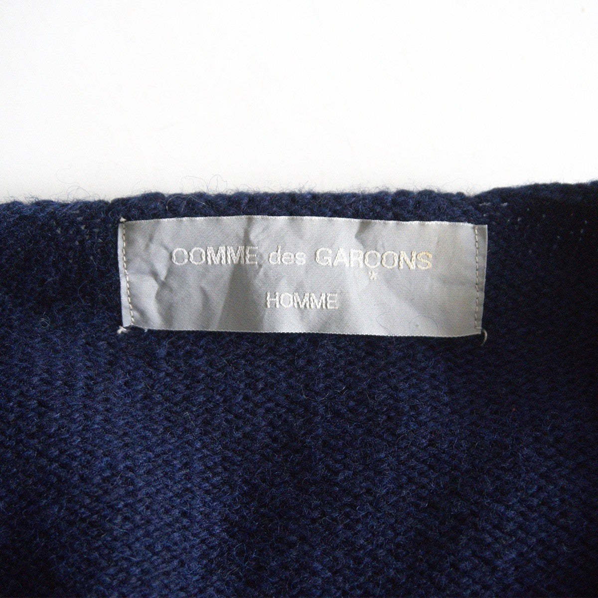 COMME des GARCONS HOMME 90s Archive Zip Knit Cardigan Size L