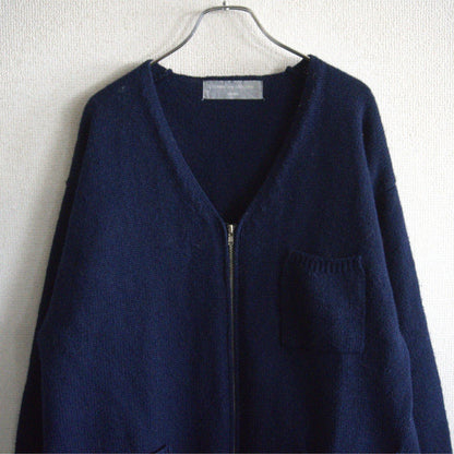 COMME des GARCONS HOMME 90s Archive Zip Knit Cardigan Size L