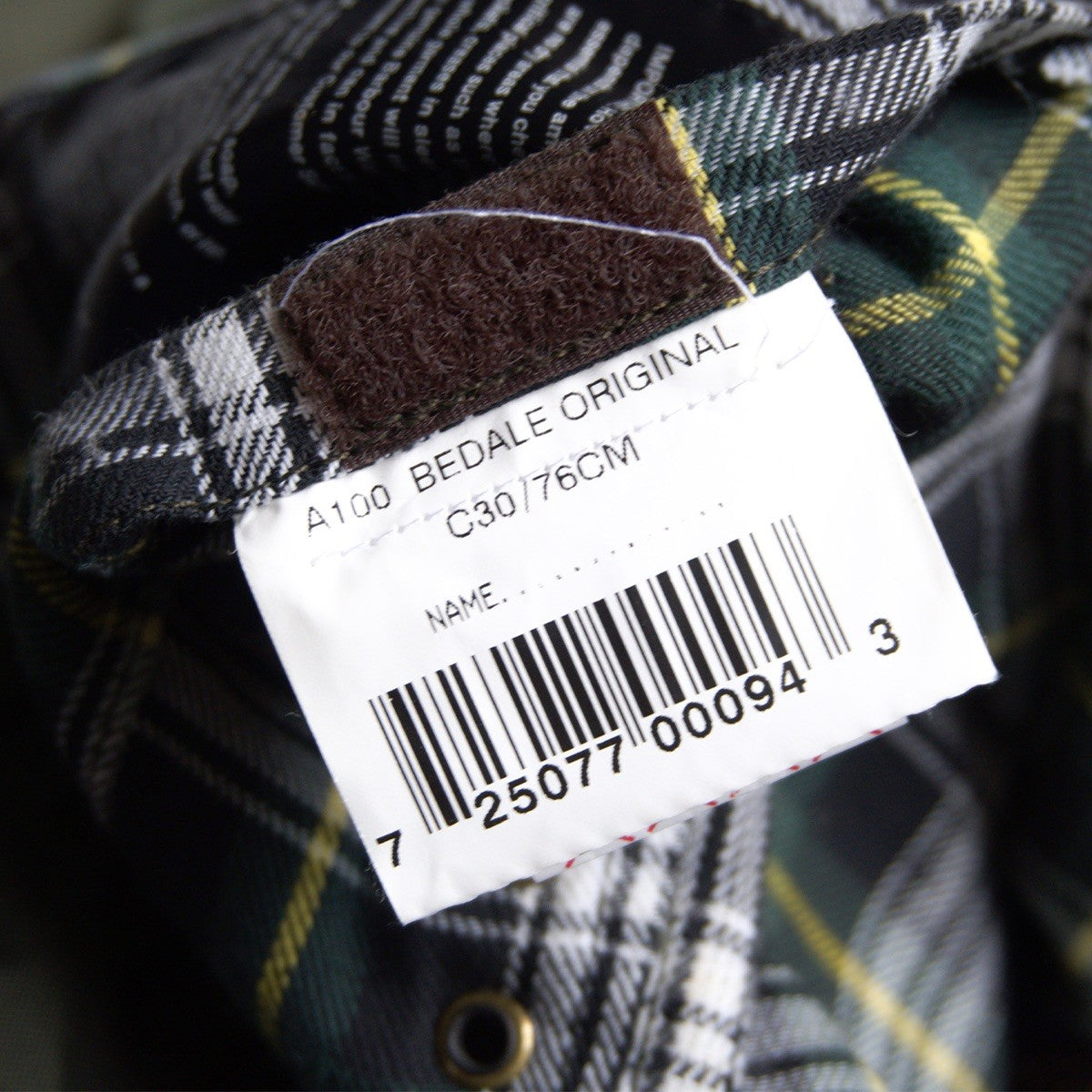 BARBOUR A100 Bedale Jacket Size C30