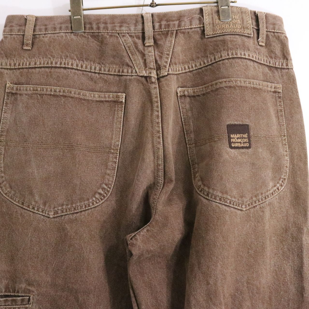 MARITHE + FRANCOIS GIRBAUD 00s Baggy Pants Brown Size 38