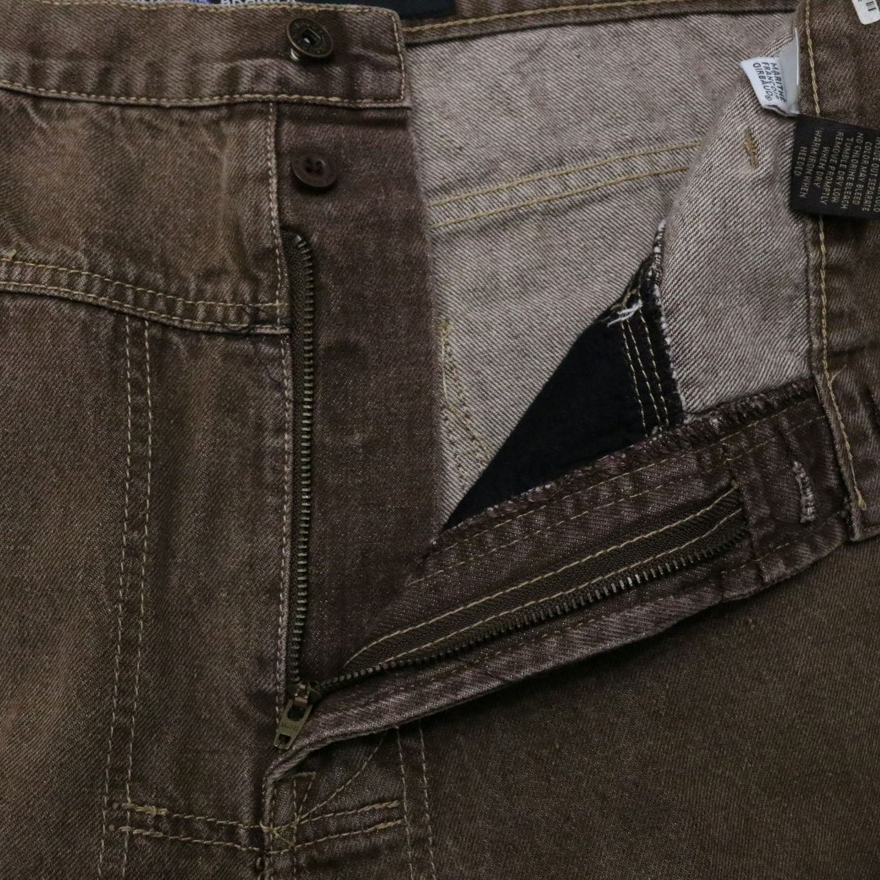 MARITHE + FRANCOIS GIRBAUD 00s Baggy Pants Brown Size 38