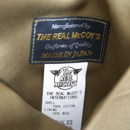 THE REAL MCCOYS Tankers Jacket Cotton Twill Wool Size M