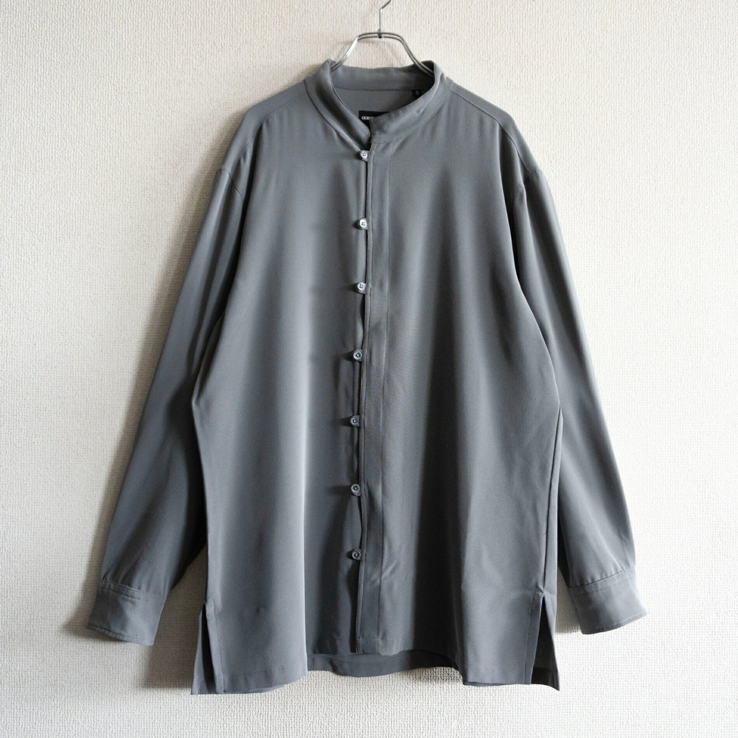 GIORGIO ARMANI 90s Archive Gray Stand Collar Size 43/17