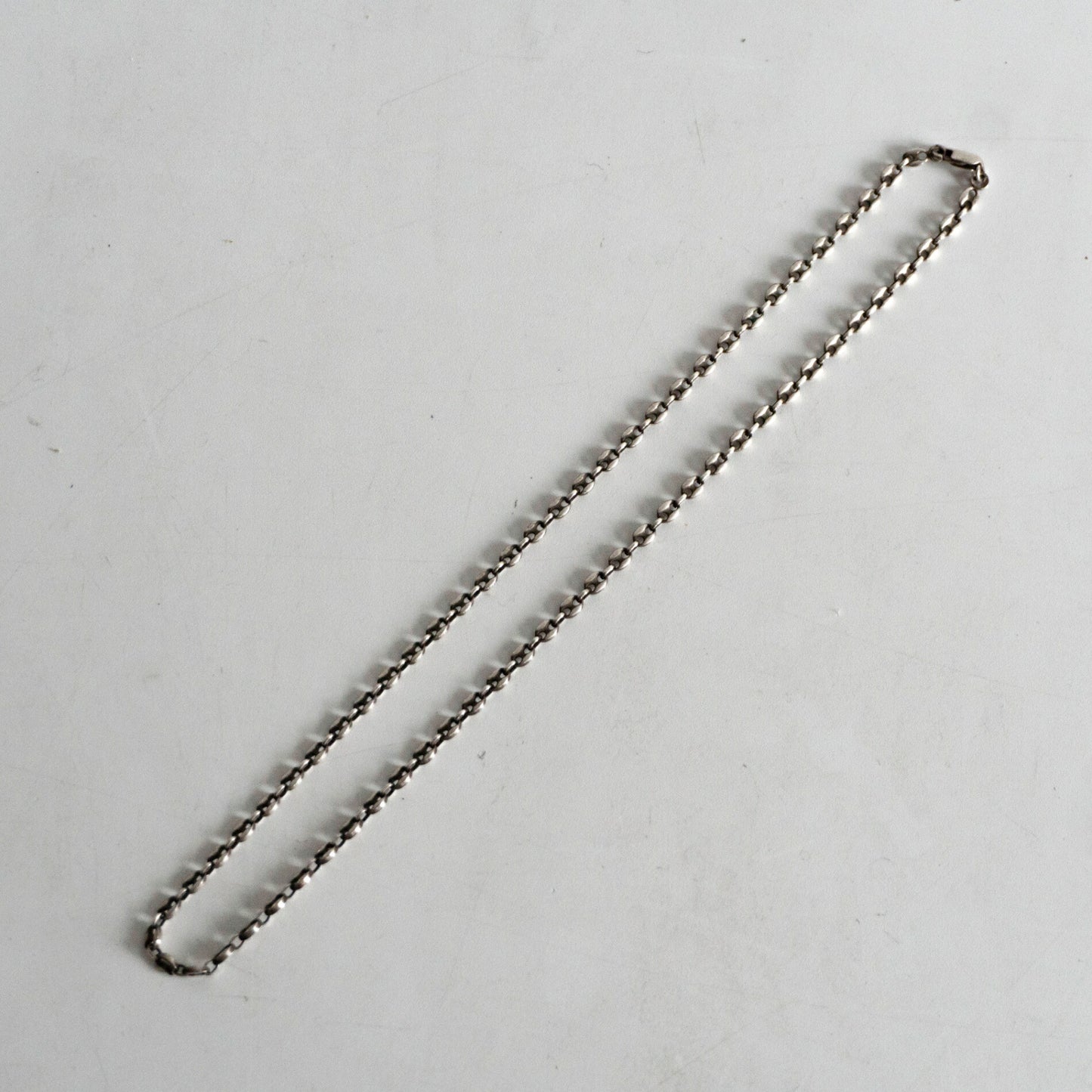 SILVER 925 Italian Made Anchor Chain Necklace Size ONE SIZE