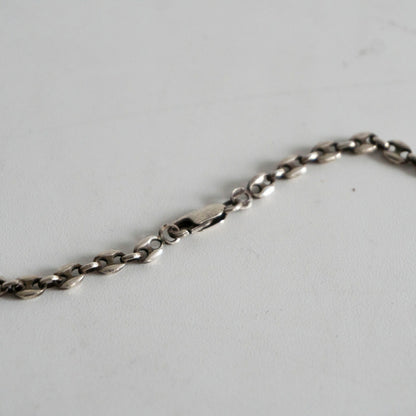 SILVER 925 Italian Made Anchor Chain Necklace Size ONE SIZE