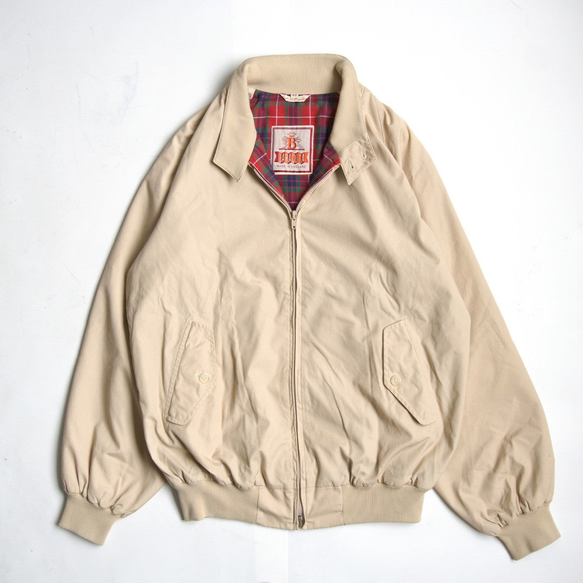 BARACUTA G9 Harrington Jacket Natural Made in Size XXS