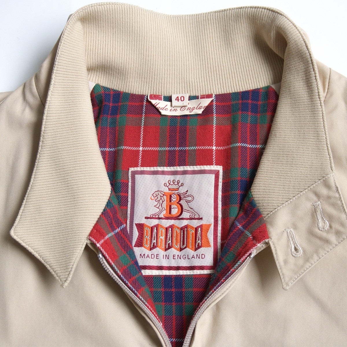 BARACUTA G9 Harrington Jacket Natural Made in Size XXS
