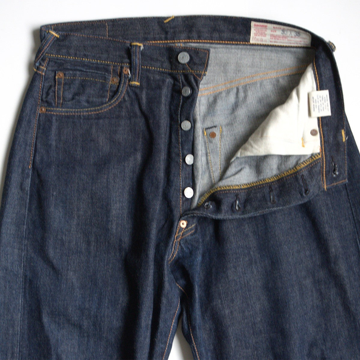 EVISU Lot.2001 Dark Indigo Denim Jeans Seagull Size 33×35