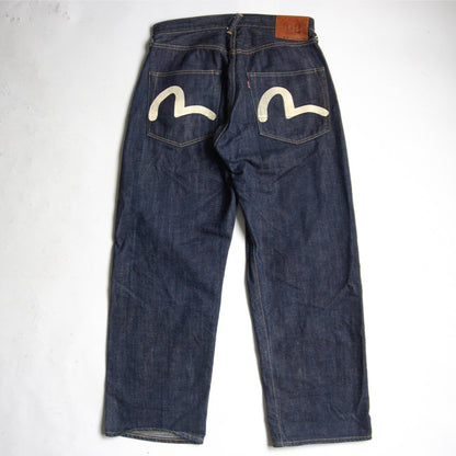 EVISU Lot.2001 Dark Indigo Denim Jeans Seagull Size 33×35