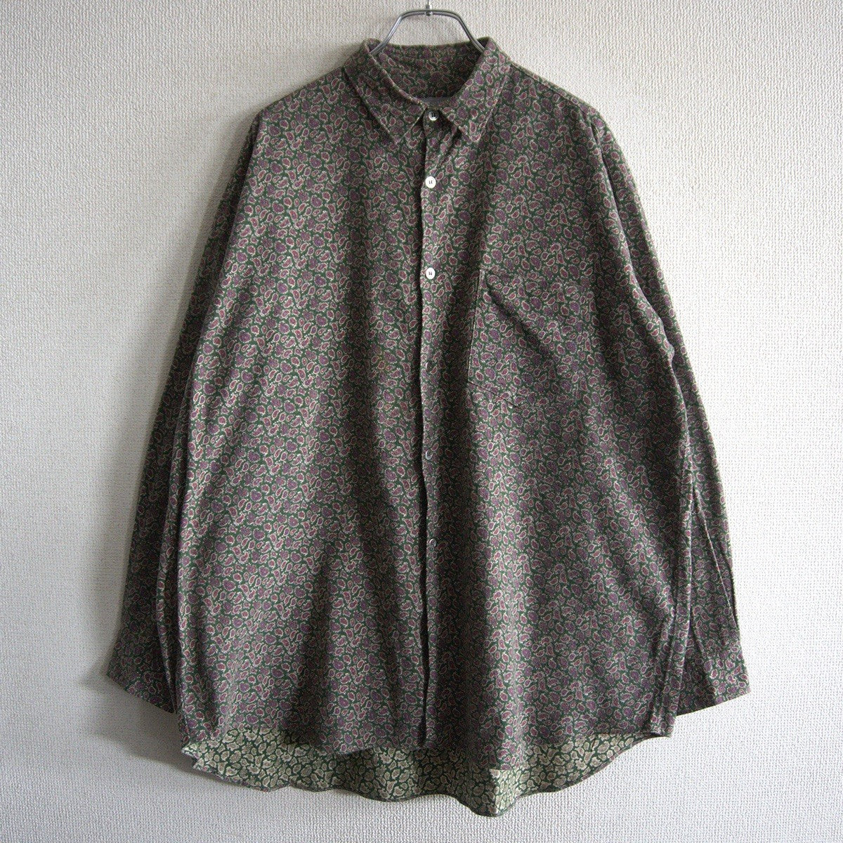 COMME des GARCONS HOMME 80s Paisley Oversized Shirt Size XL
