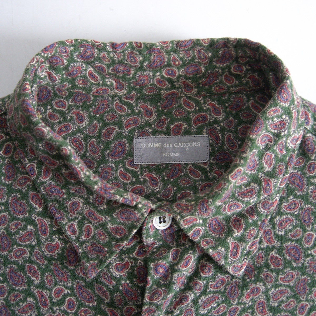 COMME des GARCONS HOMME 80s Paisley Oversized Shirt Size XL