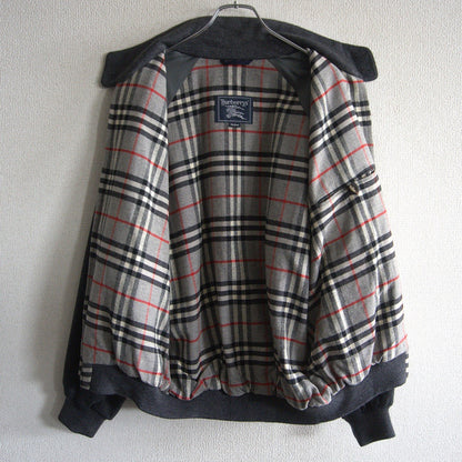 BURBERRYS Wool Swing Jacket Check Lining Gray Size M