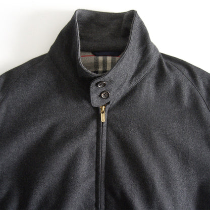 BURBERRYS Wool Swing Jacket Check Lining Gray Size M