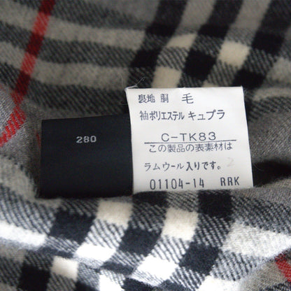BURBERRYS Wool Swing Jacket Check Lining Gray Size M