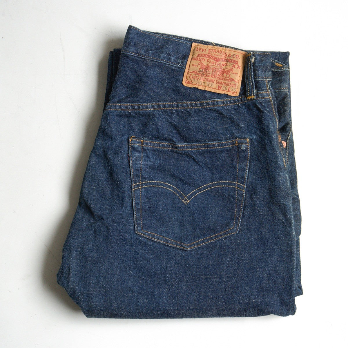 LEVI'S 501XX Big E Denim Pants Valencia Made Size Size 36×36