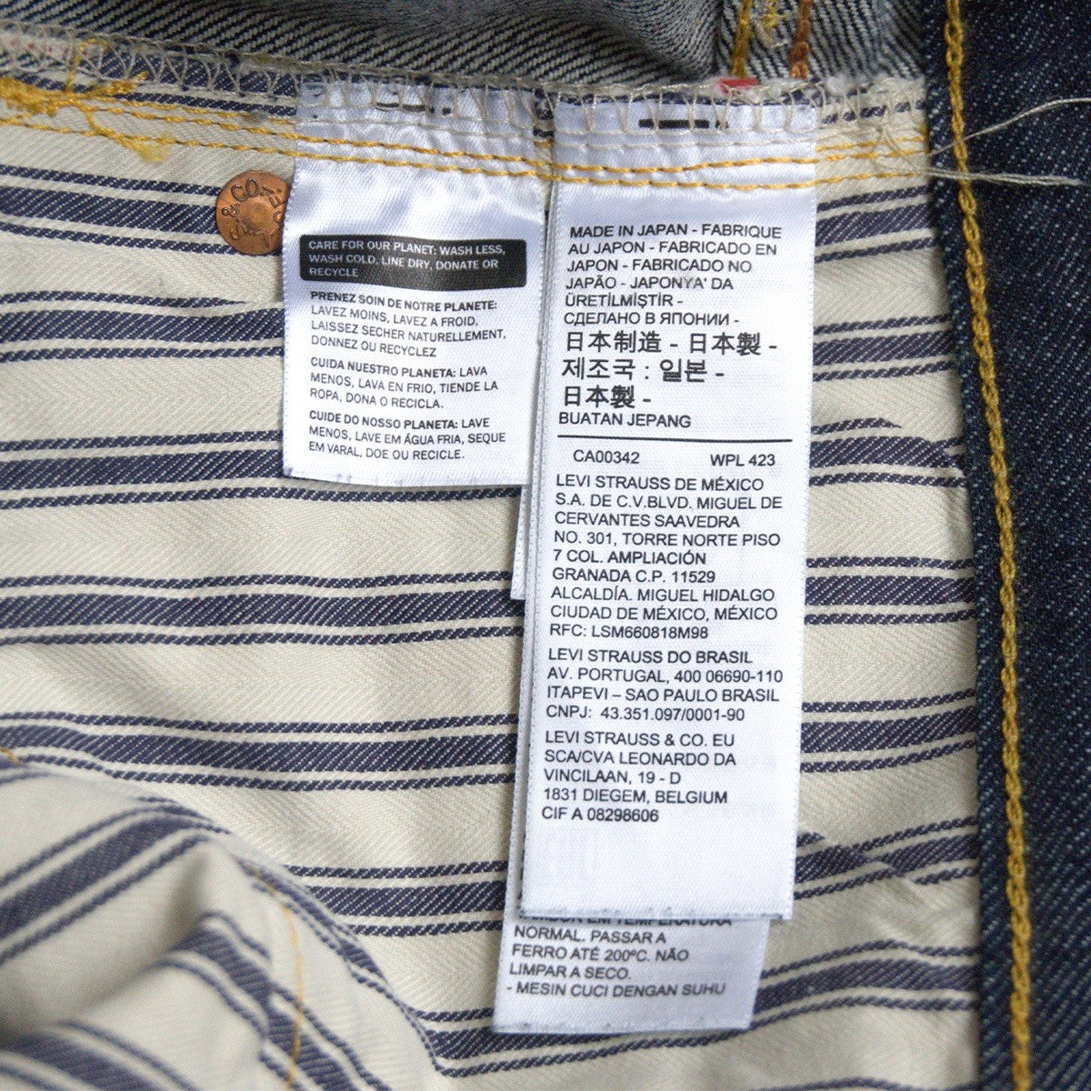 LEVI'S VINTAGE CLOTHING Dark Wash S501XX 44501 Size 38×34