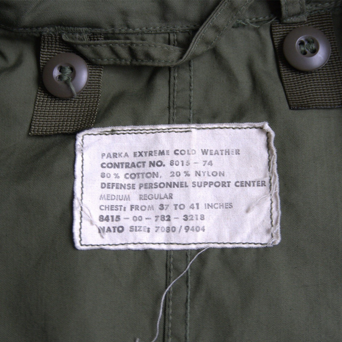 US ARMY 70s M-65 Fishtail Mods Parka Size M