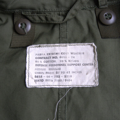 US ARMY 70s M-65 Fishtail Mods Parka Size M