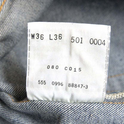 LEVI'S 501XX Big E Denim Pants Valencia Made Size Size 36×36
