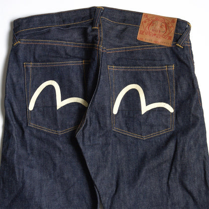 EVISU LOT.2005 Dark Indigo Denim Pants Seagull Size 35×32