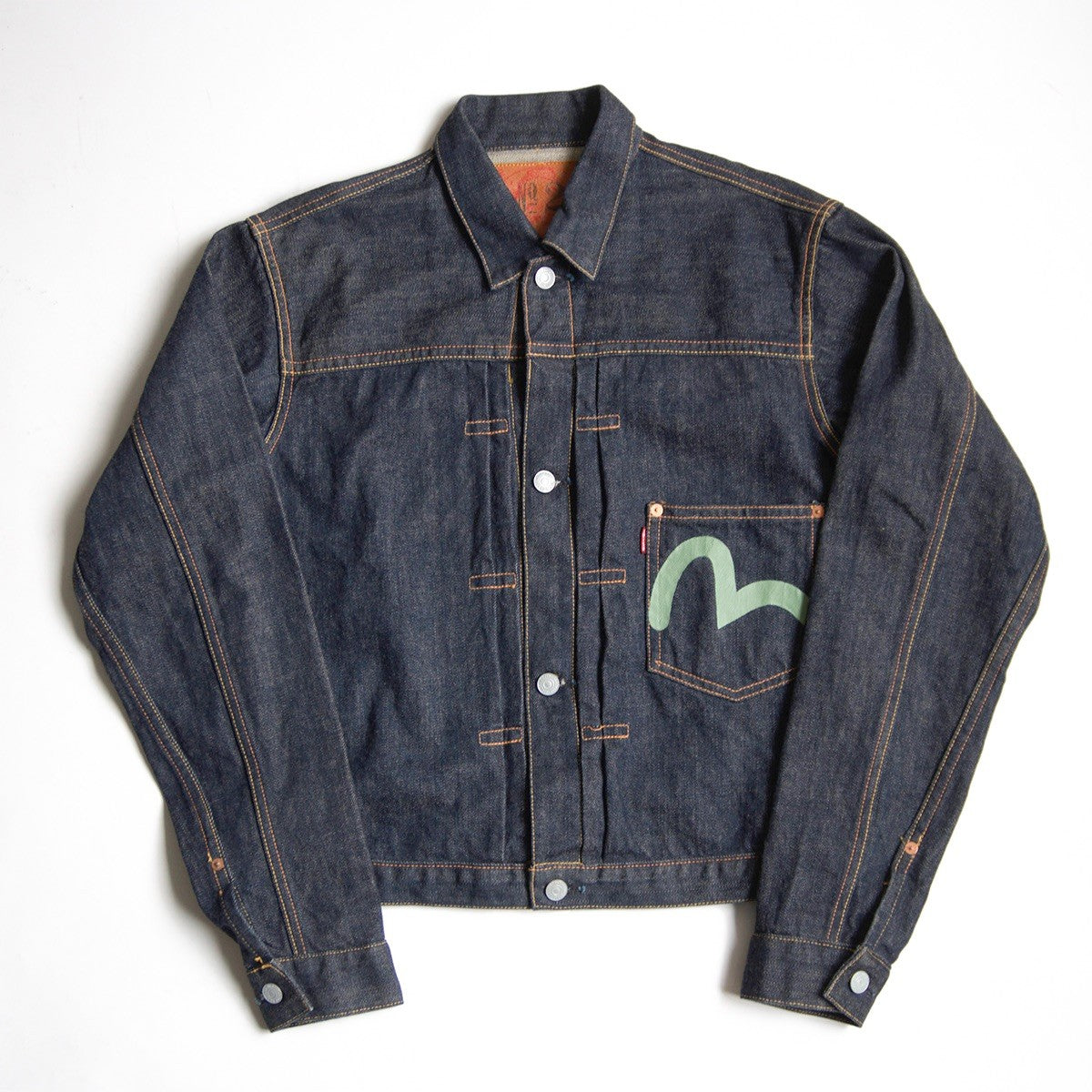 EVISU Lot.1213 1st Type Denim Jacket Wartime Size XS