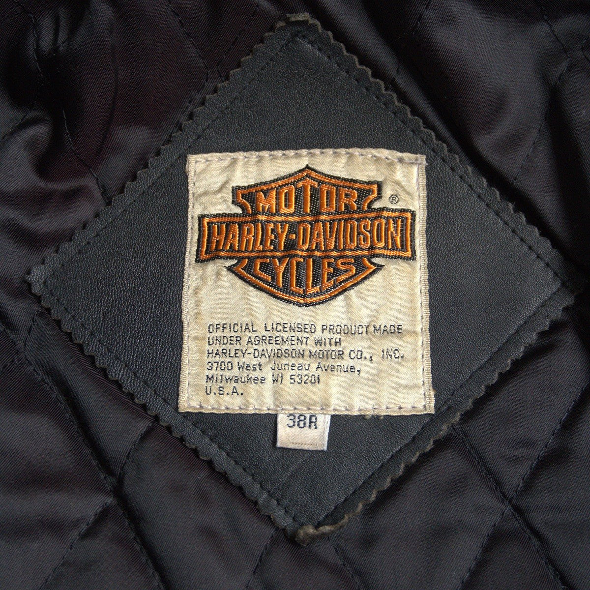 HARLEY DAVIDSON Cowhide Leather Double Riders Size 38R