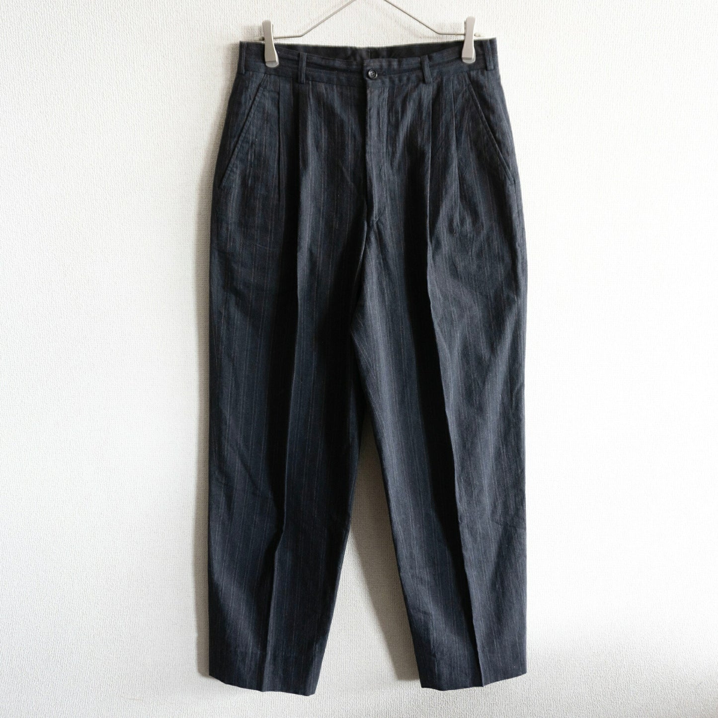 COMME des GARCONS HOMME 80s Archive 2-Tuck Stripe Size M