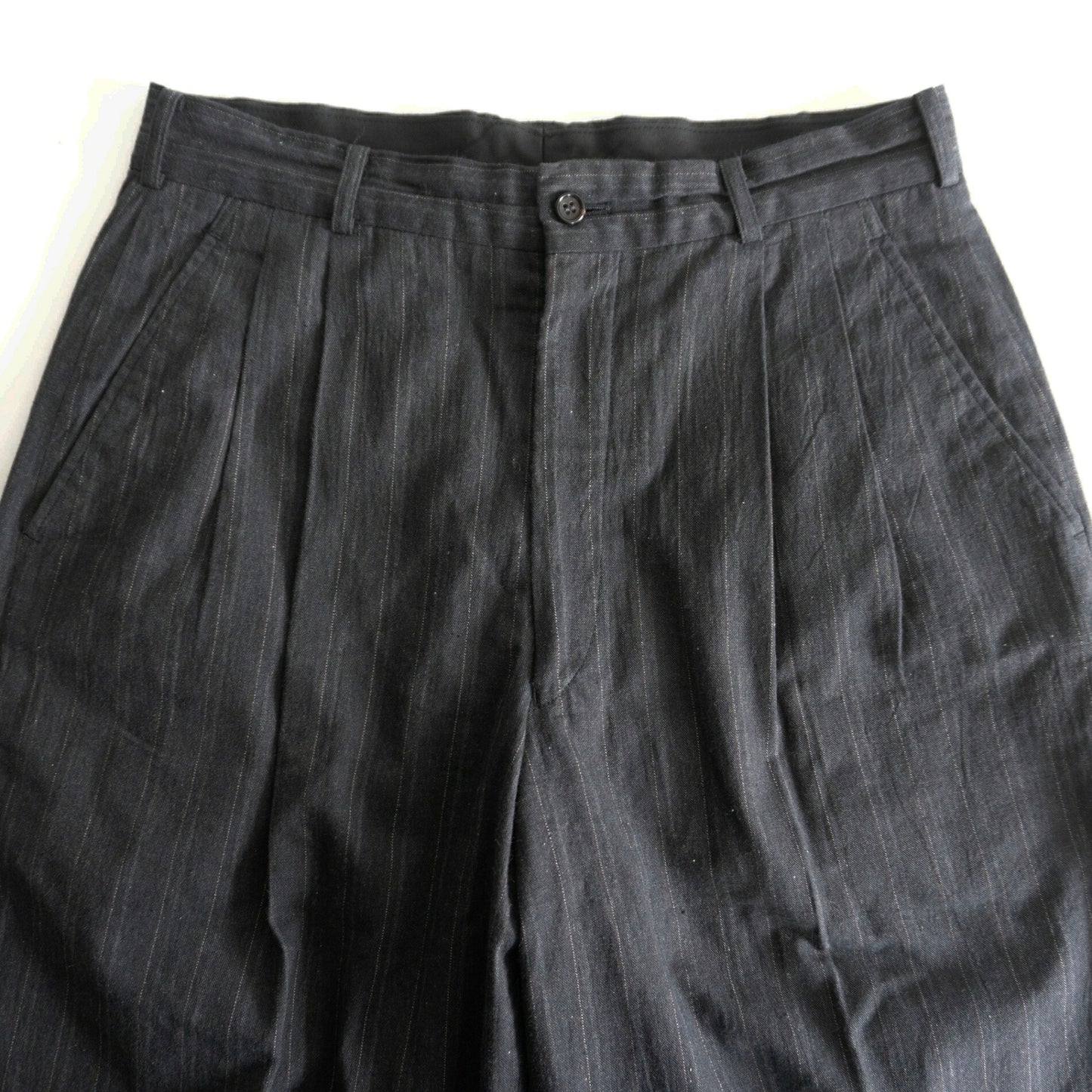 COMME des GARCONS HOMME 80s Archive 2-Tuck Stripe Size M