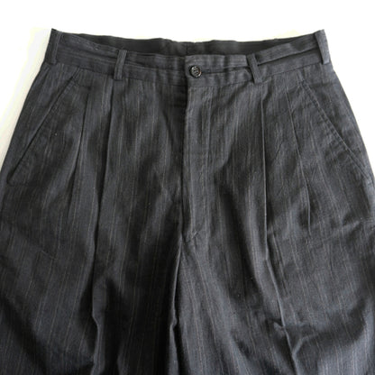 COMME des GARCONS HOMME 80s Archive 2-Tuck Stripe Size M