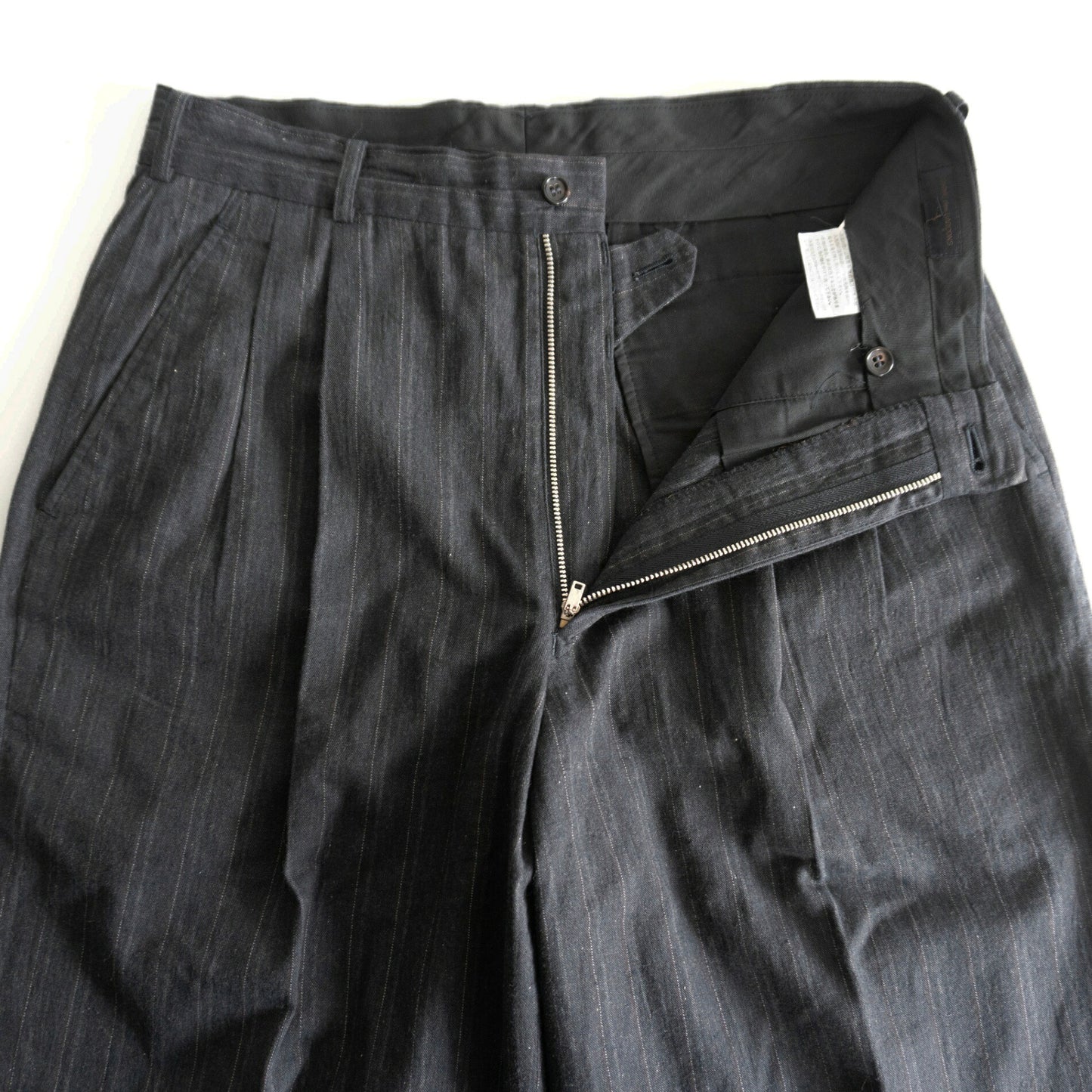 COMME des GARCONS HOMME 80s Archive 2-Tuck Stripe Size M