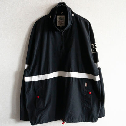 OLD STUSSY 90s Black Sailing Jacket Made in USA Size XL